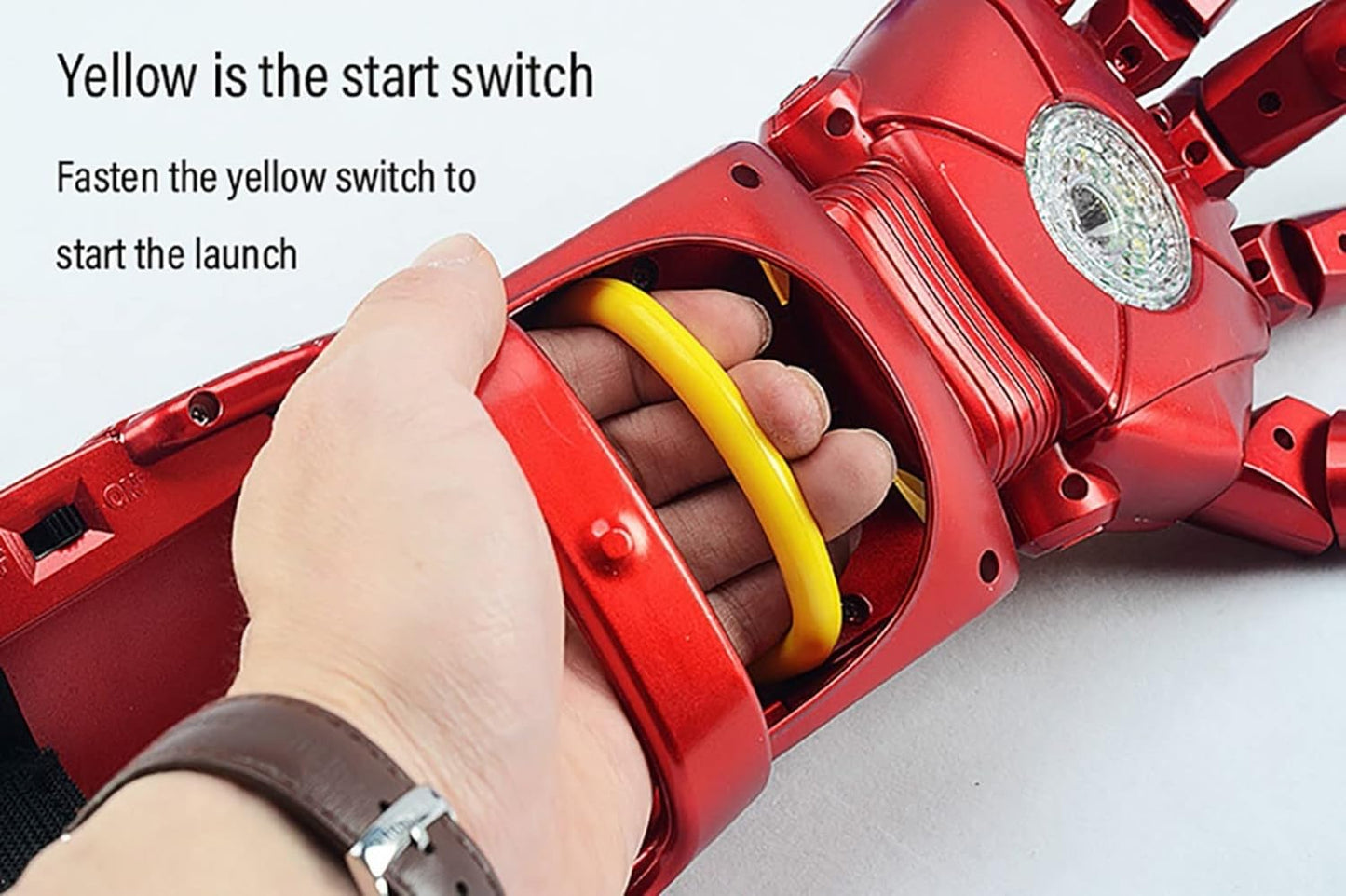 Ghosia Mall's Hand Shooter Rechargeable Iron Man Gel Blaster Hand Launcher with Soft Water Bullets - Ghosia Mall's