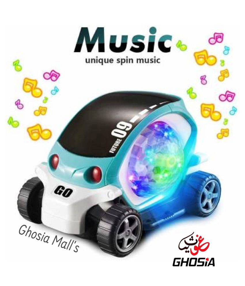 Musical & Flashing Light car 360° Flashing Lights & Music 3D Electric Toy 09 Future Cars for Kids - Ghosia Mall's