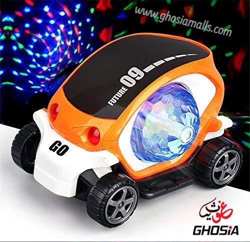 Musical & Flashing Light car 360° Flashing Lights & Music 3D Electric Toy 09 Future Cars for Kids - Ghosia Mall's