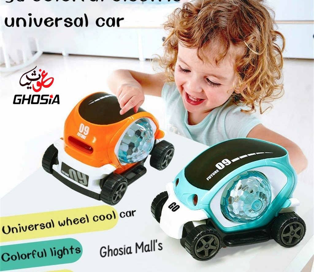 Musical & Flashing Light car 360° Flashing Lights & Music 3D Electric Toy 09 Future Cars for Kids - Ghosia Mall's