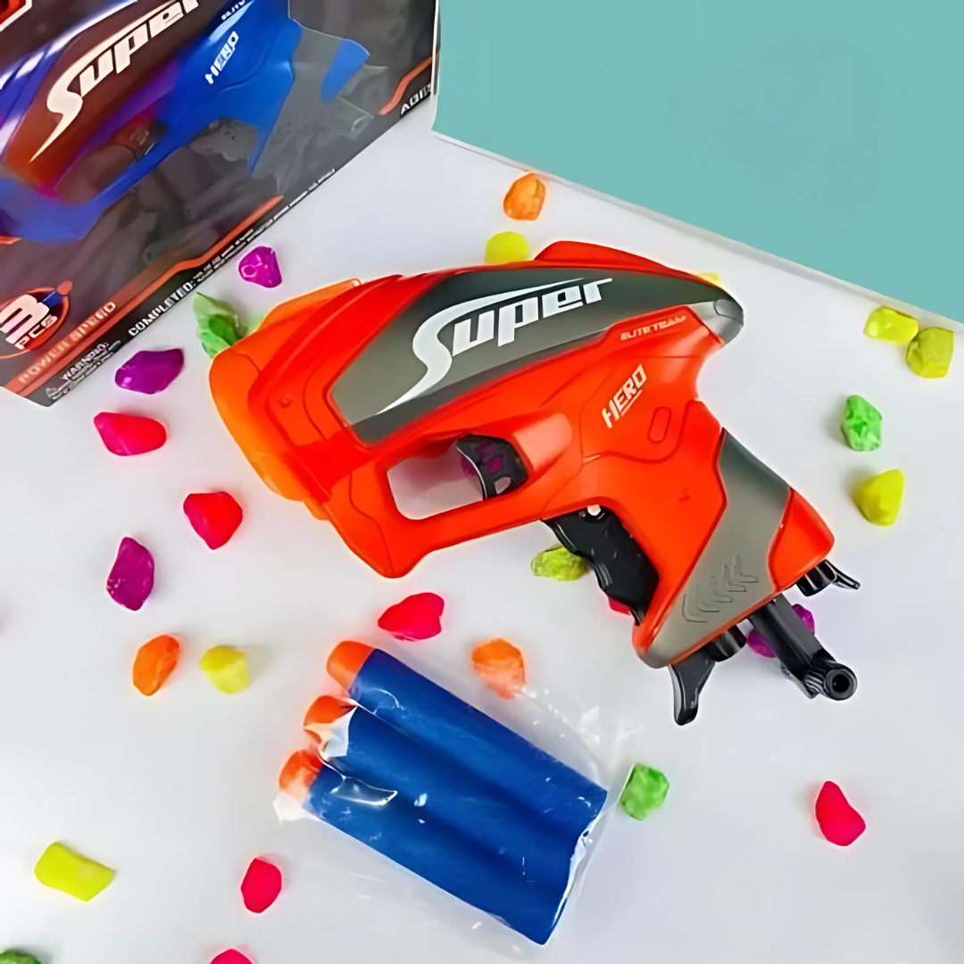 X Warrior Hero Gun Soft Gun Dart Shooting Game Set: The Best Gift for Young Warriors - Ghosia Mall's