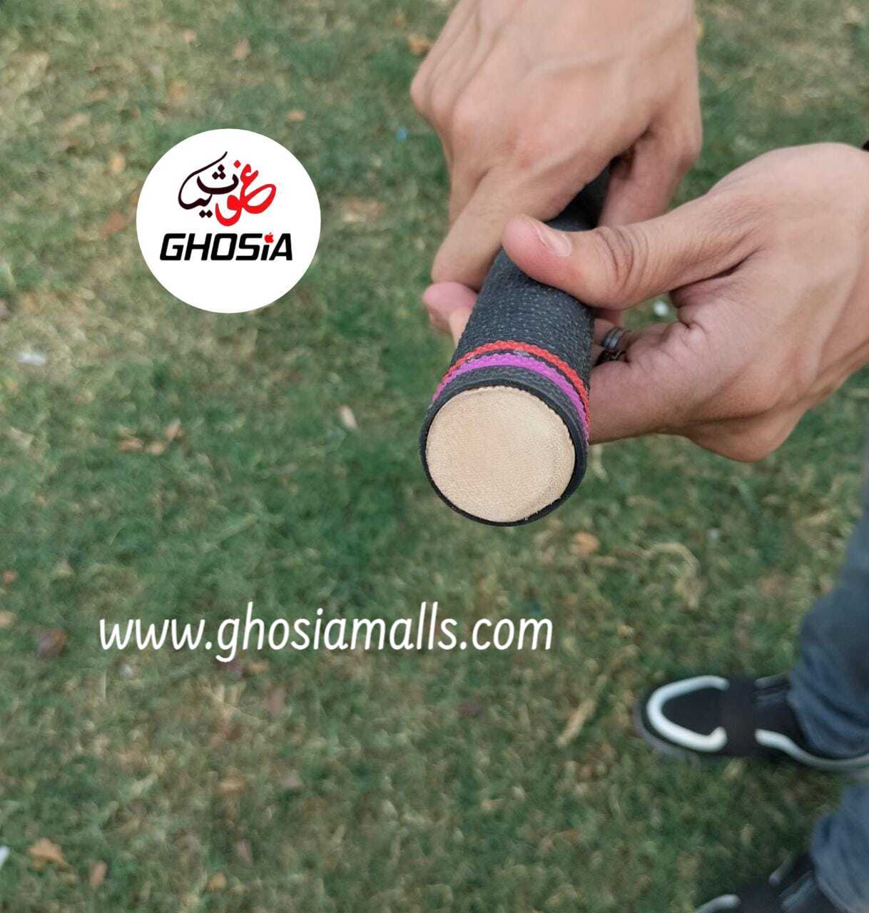 Ghosia Sports White Tiger Edition Handle Tape Ball Bat with Cover - Ghosia Mall's