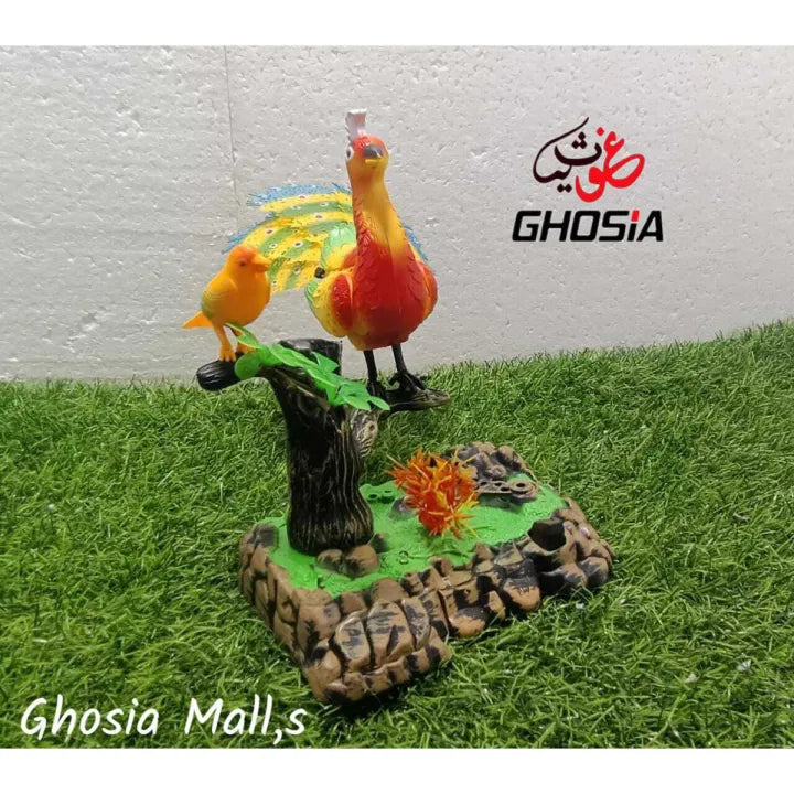 Beautiful & Nature Looks Peacocks with Music & Flashing Lights Birds - Ghosia Mall's