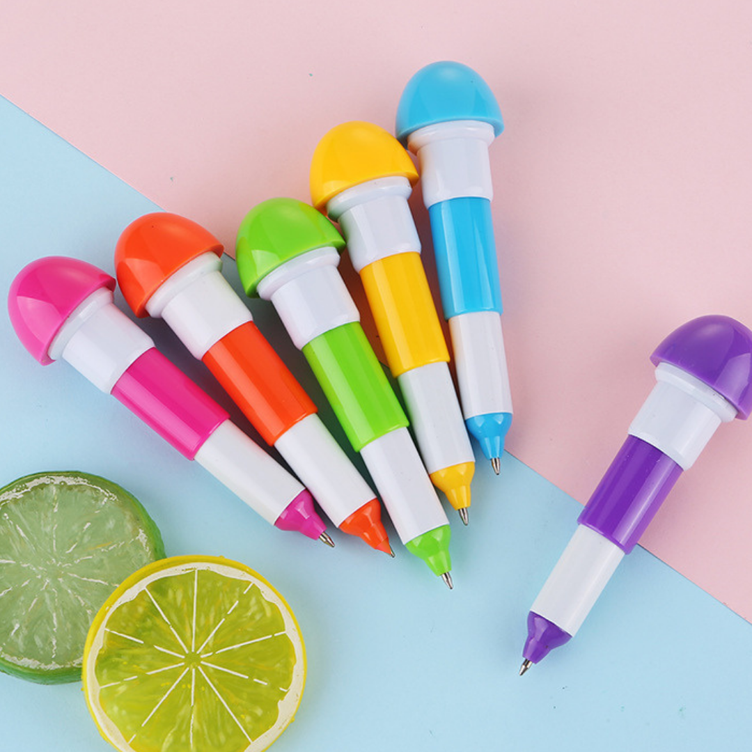 Cartoon Face Foldable Fountain Pen With Smiling Face Cute Cartoon Emoji Pen Refillable Ink Pen - Ghosia Mall's