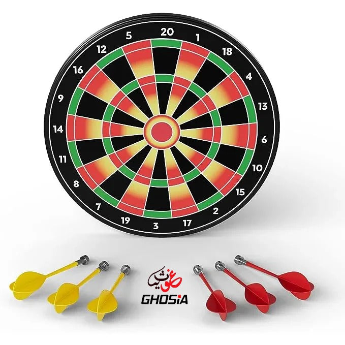 12" Magnetic Dart Board with 6 Darts Game Set - Ghosia Mall's