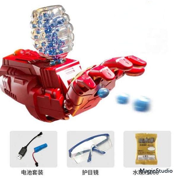 Ghosia Mall's Hand Shooter Rechargeable Iron Man Gel Blaster Hand Launcher with Soft Water Bullets - Ghosia Mall's