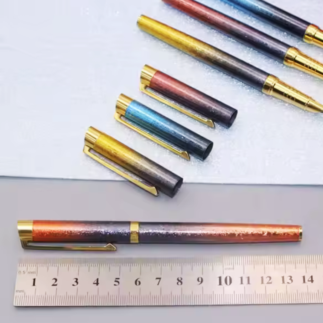 DIKAWEN Branded Sparkly Colorful Fountain Pen Stationery Gifts - Ghosia Mall's