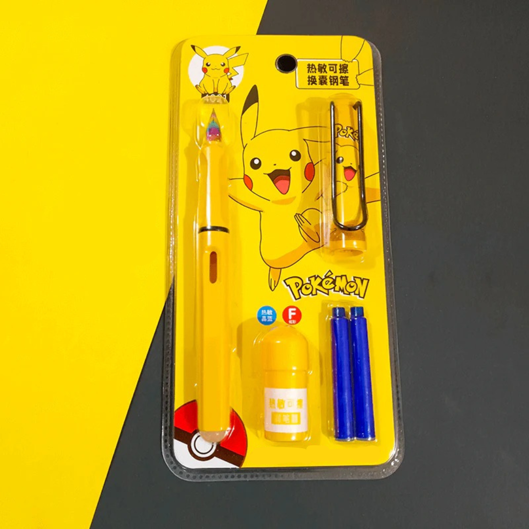 Pikachu Pen Set New Cartoon Pens With Remover Cute Pens Pens Luxury pens Korean Style Stationery - Ghosia Mall's