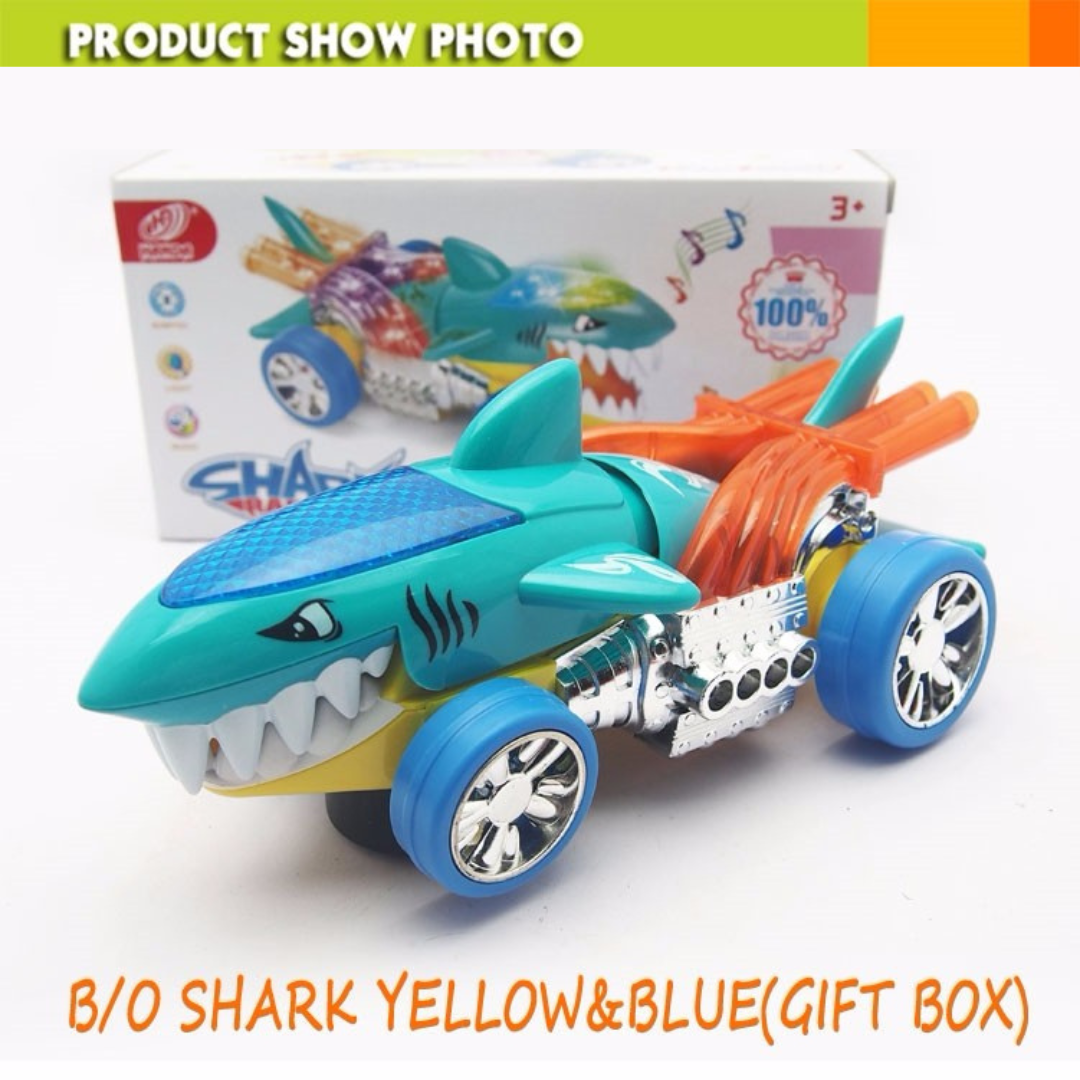Shark Raid Car For Kids With Bump & Go feature, Lighting And Sounds - Ghosia Mall's