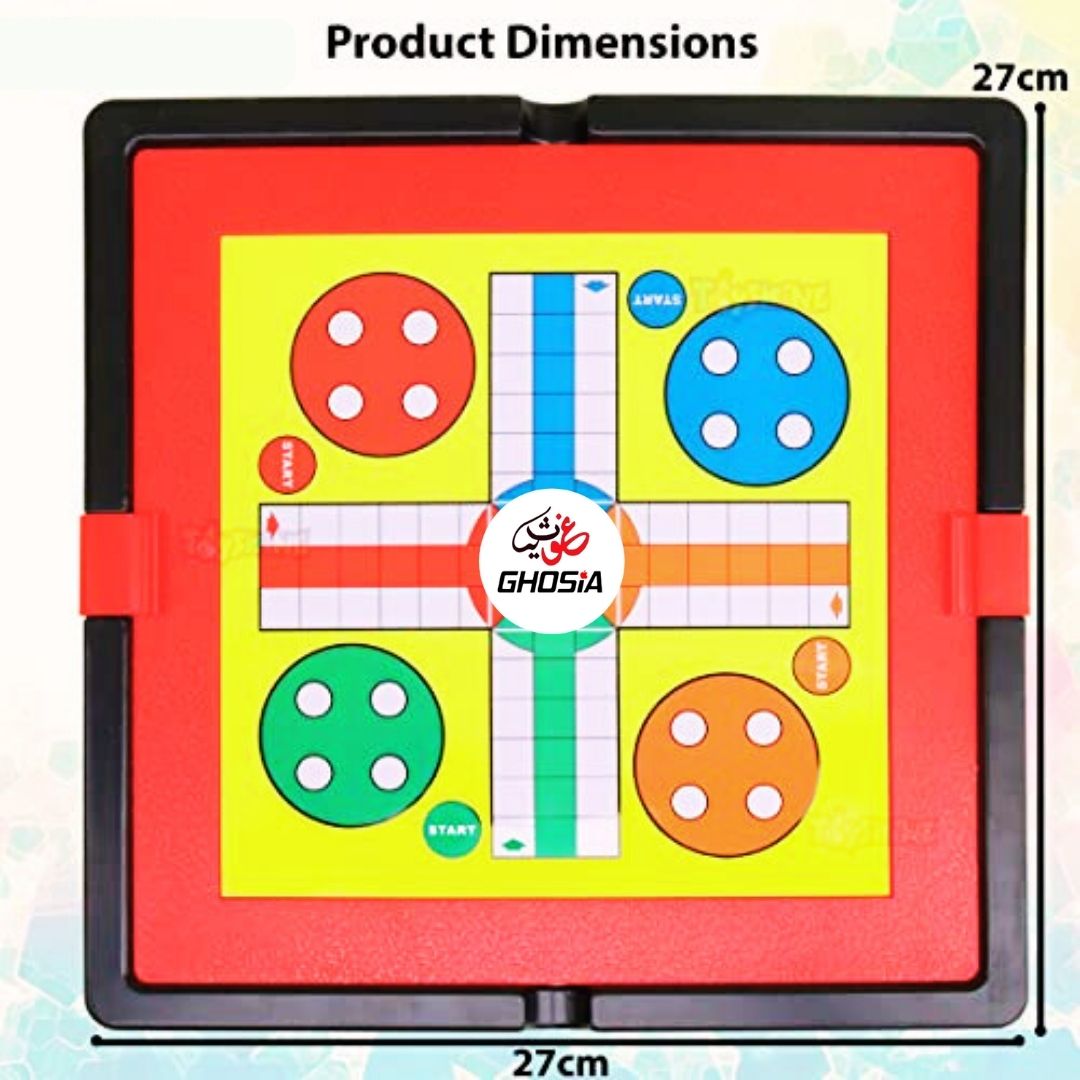 2 in 1 Storage Portable Ludo Game Ludo Play Set for Kid Simulation Magnetic Ludo Game Set with Magnetic Goti - Ghosia Mall's