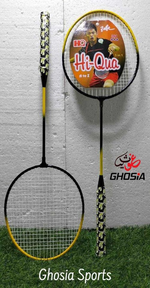 Branded 3 Star Hi Qua Rackets A to Z Rackets Pair With Beautiful Grip - Ghosia Mall's