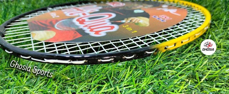 Branded 3 Star Hi Qua Rackets A to Z Rackets Pair With Beautiful Grip - Ghosia Mall's