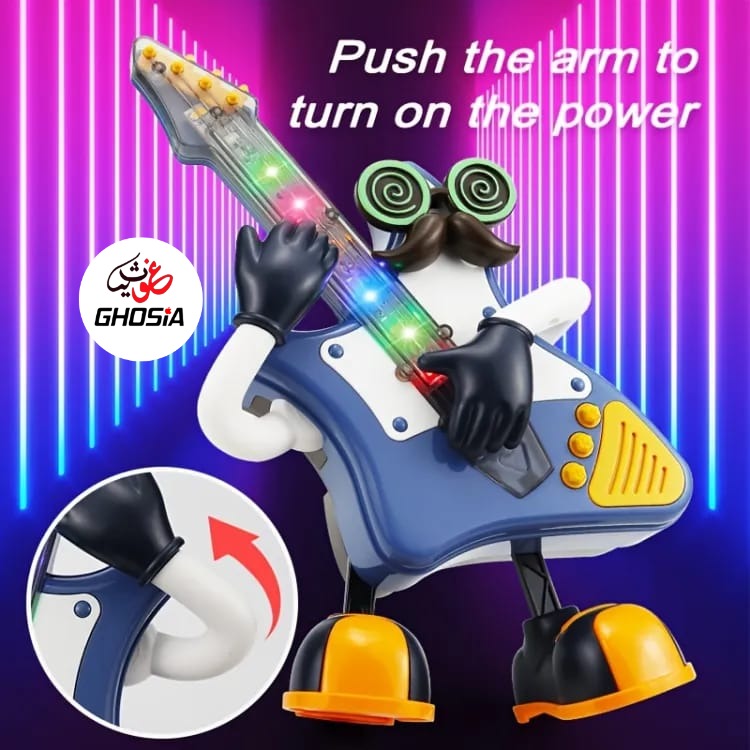 Mr Rock Electric Guitar Music and Lighting Swing Toy, Saxophone Guitar Dance Robot, Boy and Girl Children's Toys Gift - Ghosia Mall's