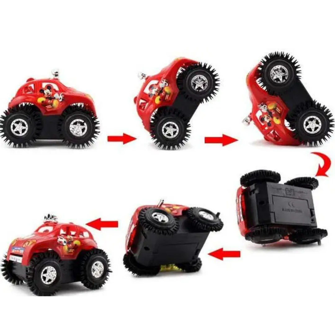 Disney Themed Musical Toy Car for Kids – 360° Flip Stunt & Flashing Lights – Perfect Gift for Toddlers - Ghosia Mall's