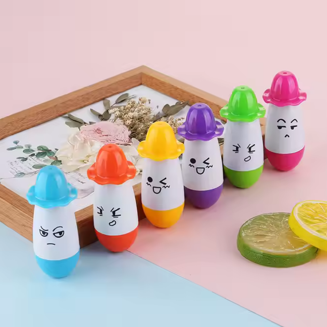 Cartoon Face Foldable Fountain Pen With Smiling Face Cute Cartoon Emoji Pen Refillable Ink Pen - Ghosia Mall's