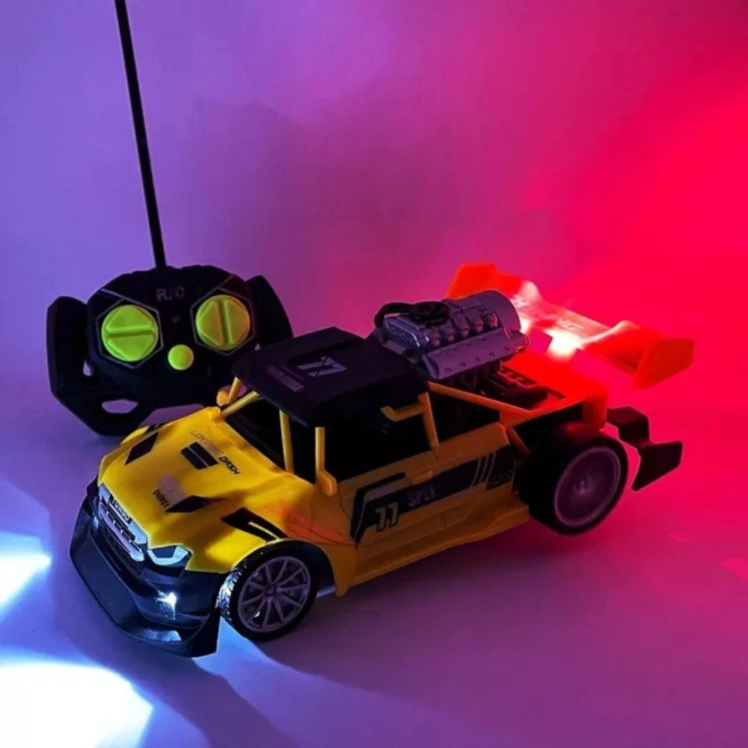 Drift Spray Type RC Car 1:18 Scale High-Speed Rechargeable & Remote Control Racing Car - Ghosia Mall's
