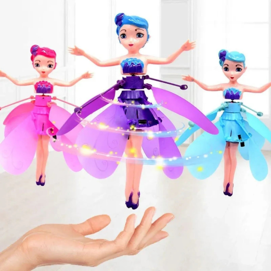 Little Princess Flying Doll Hand Sensor Flying Fairy Doll Gifts for Girls With Colorful Flashing Lights - Ghosia Mall's
