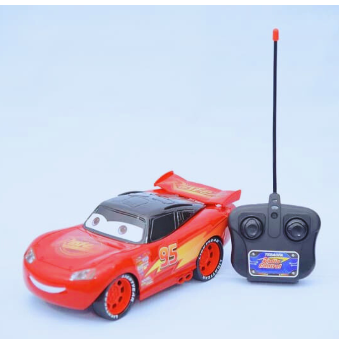 Kids Remote Control Car With Dazzling Colorful Light 3D McQueen Character Car For Kids - Ghosia Mall's