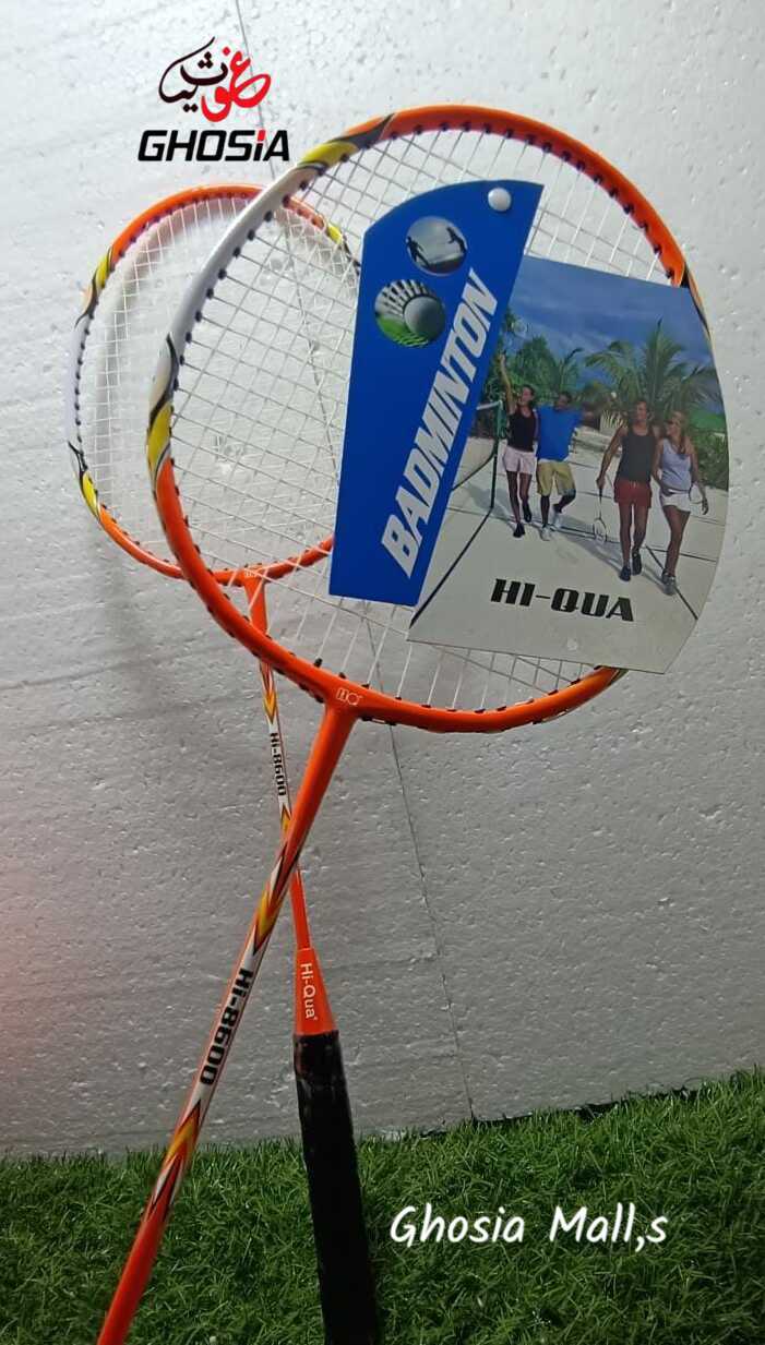 Hi Qua 8600 Badminton Racket Pair with Beautiful Color Bag - Ghosia Mall's