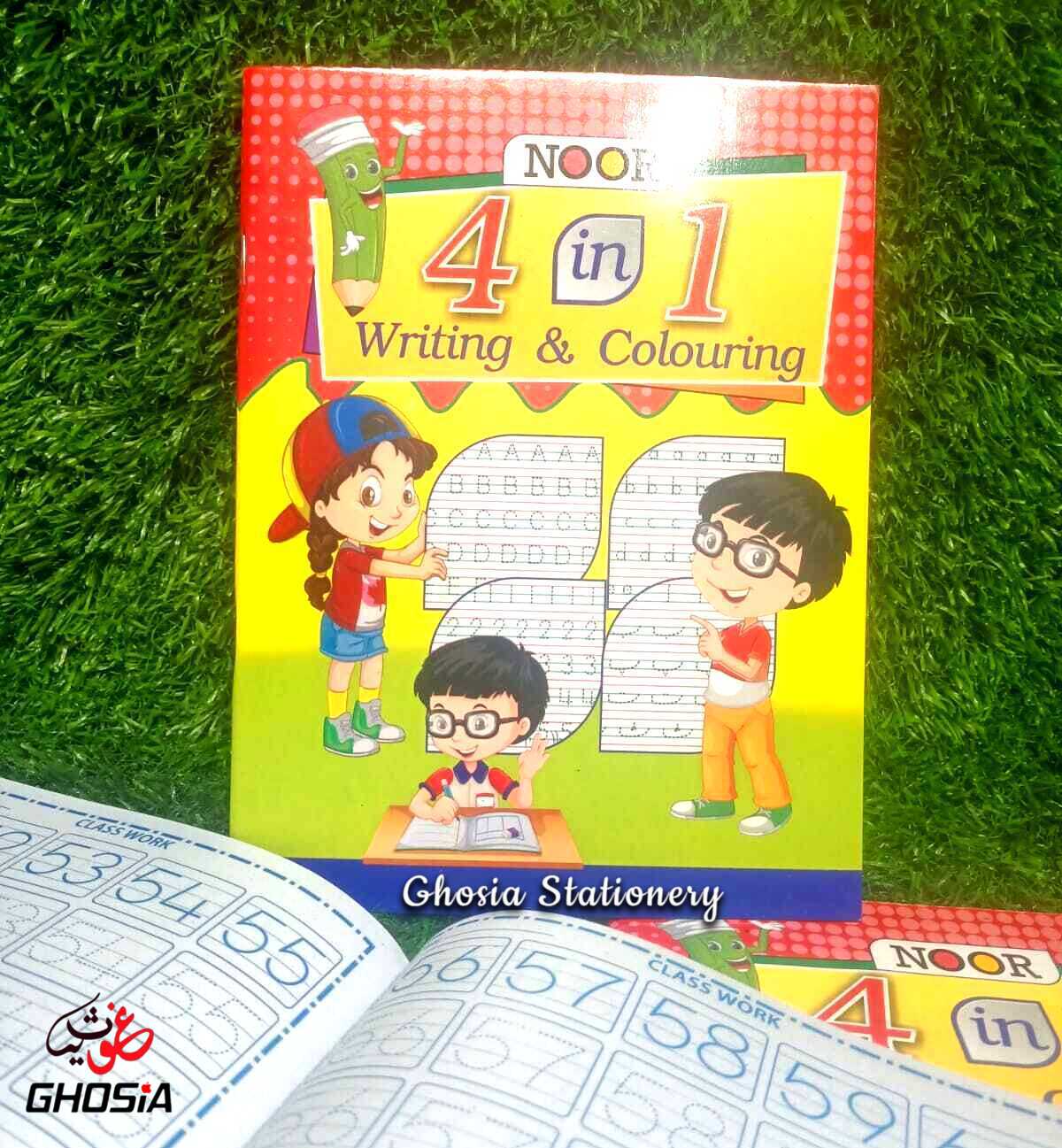 4 in 1 Early Learning Writing, Reading And Activities & Coloring Book - Ghosia Mall's