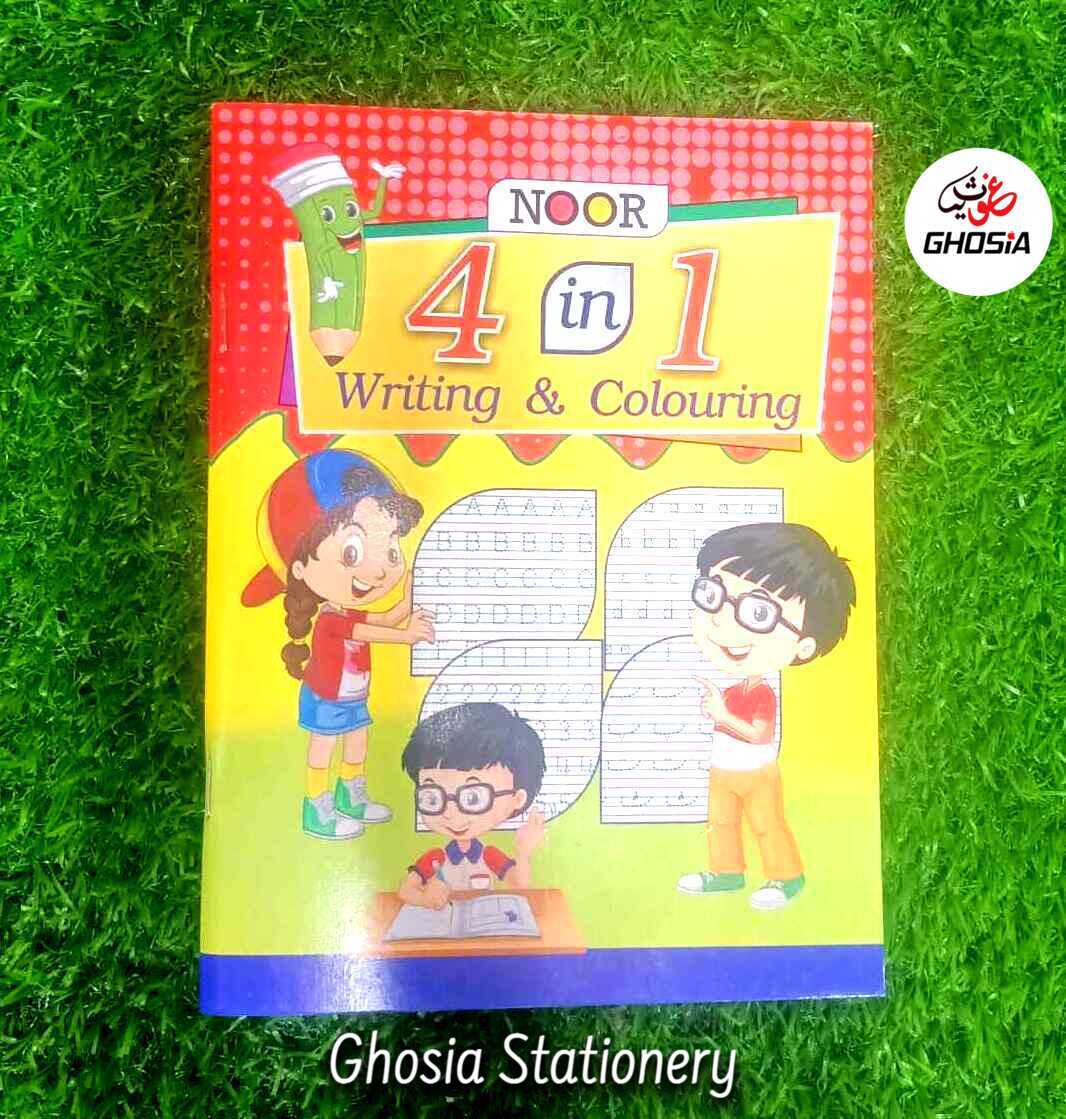 4 in 1 Early Learning Writing, Reading And Activities & Coloring Book - Ghosia Mall's