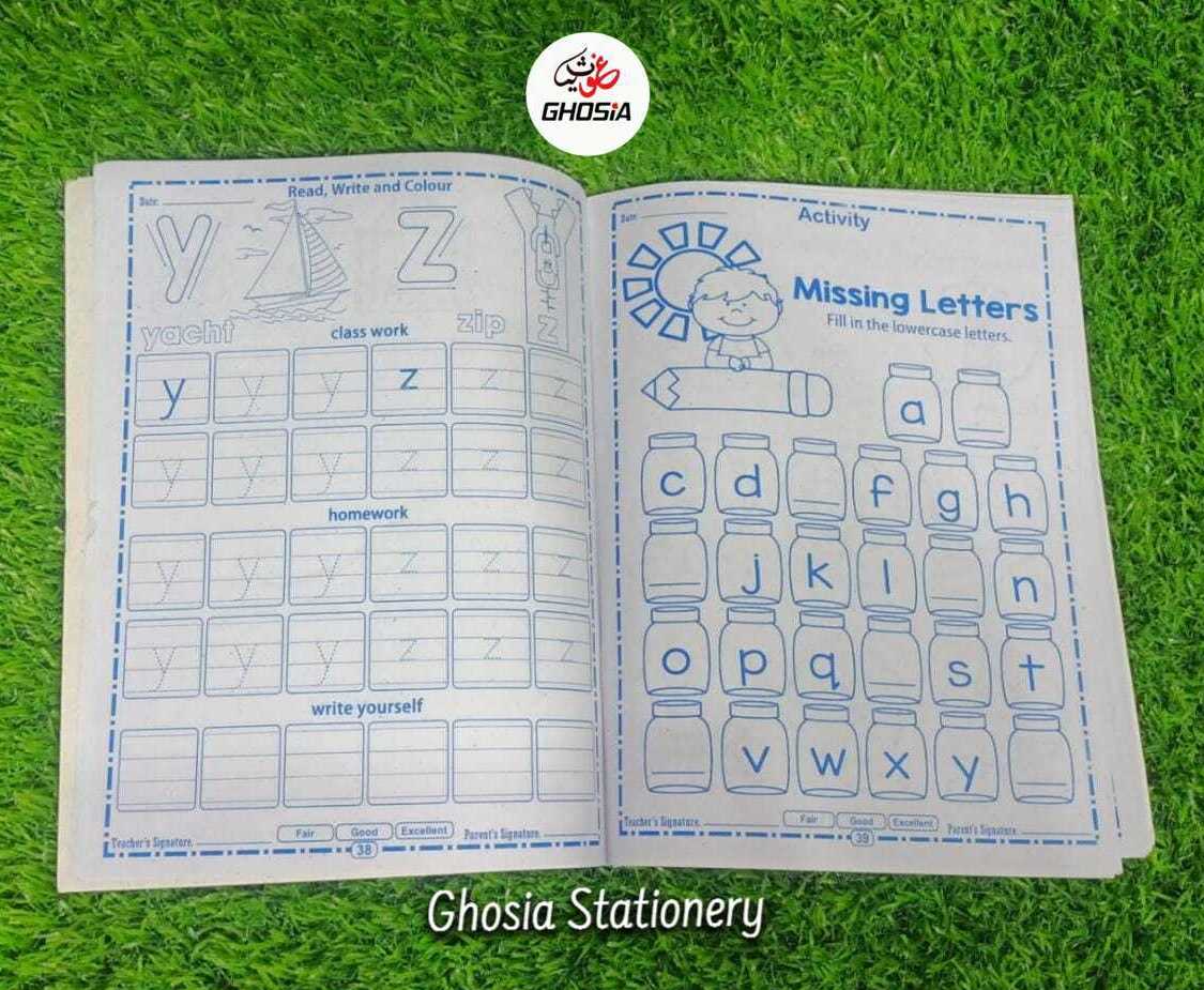 4 in 1 Early Learning Writing, Reading And Activities & Coloring Book - Ghosia Mall's