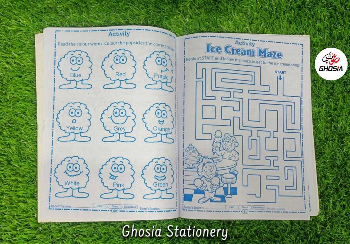 4 in 1 Early Learning Writing, Reading And Activities & Coloring Book - Ghosia Mall's