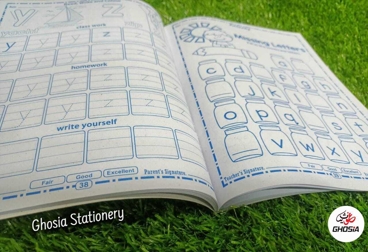 4 in 1 Early Learning Writing, Reading And Activities & Coloring Book - Ghosia Mall's