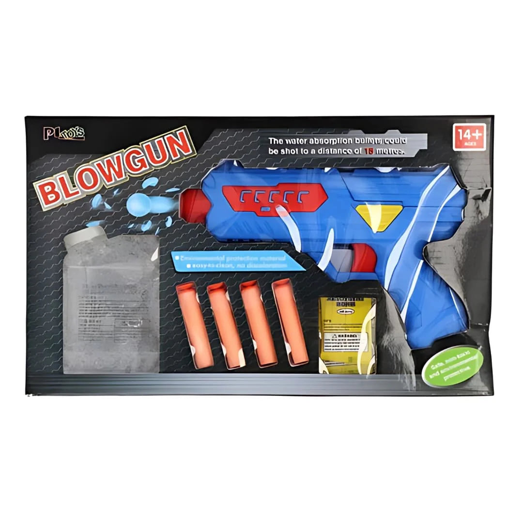 2-in-1 Blaster Toy Gun | Soft Dart & Water Ball Shooter for Kids | Fun Action Toys for Boys! - Ghosia Mall's