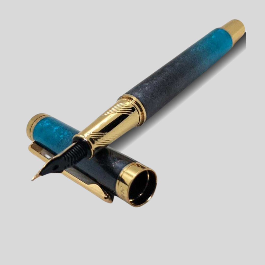 DIKAWEN Branded Sparkly Colorful Fountain Pen Stationery Gifts - Ghosia Mall's