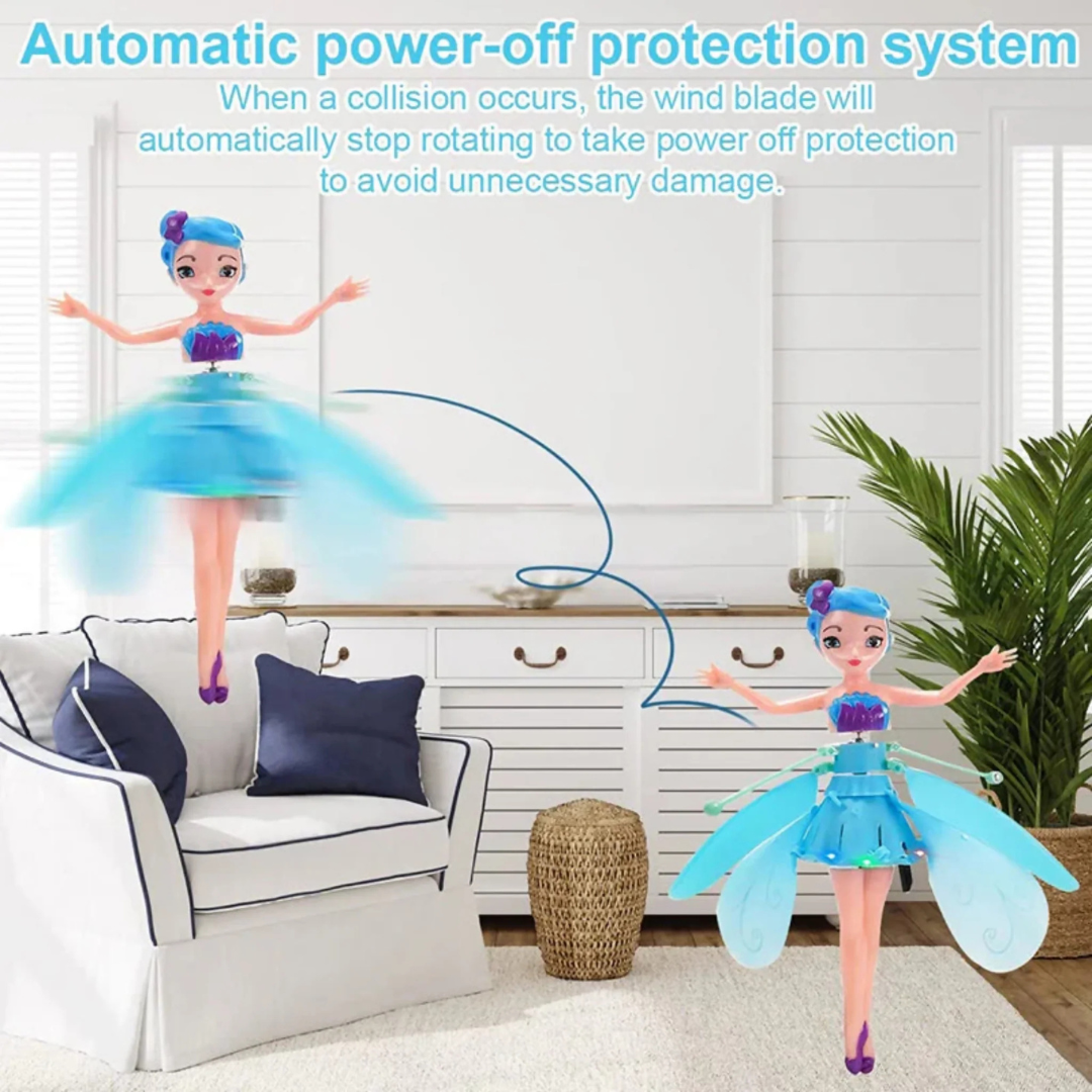 Little Princess Flying Doll Hand Sensor Flying Fairy Doll Gifts for Girls With Colorful Flashing Lights - Ghosia Mall's