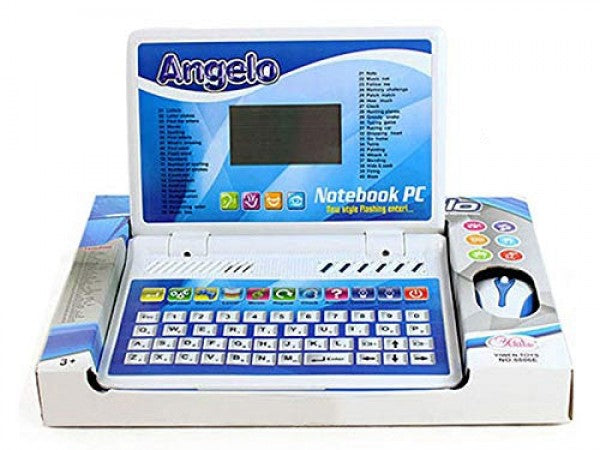 40 Activities English Learner Kids Digital Notebook Educational Laptop with Mouse (40 Activities Laptop) - Ghosia Mall's