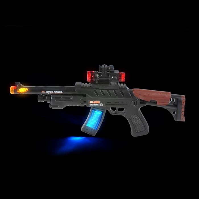 Special Forces Toy Machine Rifle Gun Action Toy For Kids with LED Lights And Sounds - Ghosia Mall's