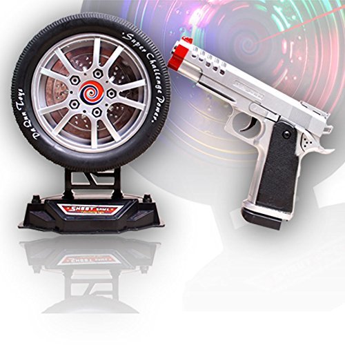 Wheel Shooting Game Laser Target Infrared Gun Toy with Music and Lights, Shooting Game for Kids - Ghosia Mall's