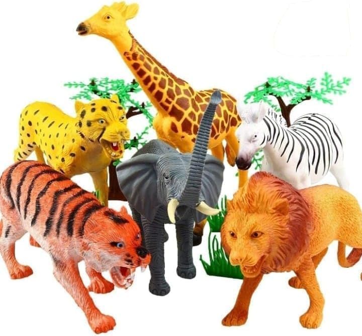 Jungle Animal Figurines Set for Kids – Durable & Realistic Toys - Ghosia Mall's