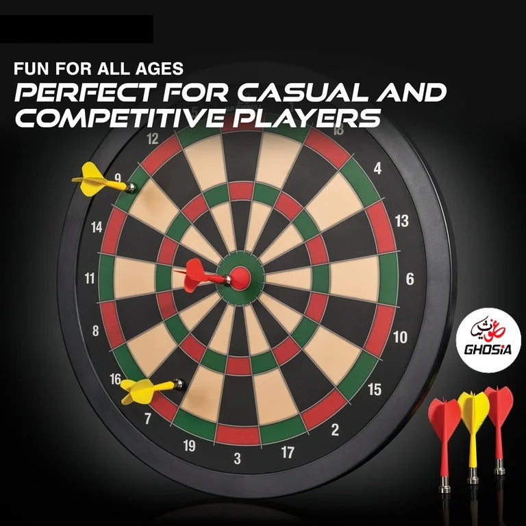 12" Magnetic Dart Board with 6 Darts Game Set - Ghosia Mall's