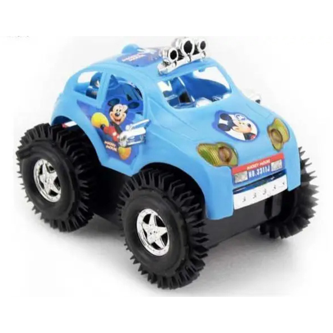 Disney Themed Musical Toy Car for Kids – 360° Flip Stunt & Flashing Lights – Perfect Gift for Toddlers - Ghosia Mall's