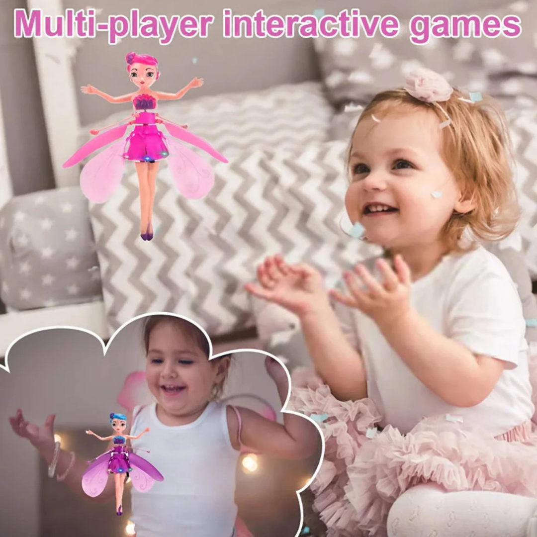 Little Princess Flying Doll Hand Sensor Flying Fairy Doll Gifts for Girls With Colorful Flashing Lights - Ghosia Mall's