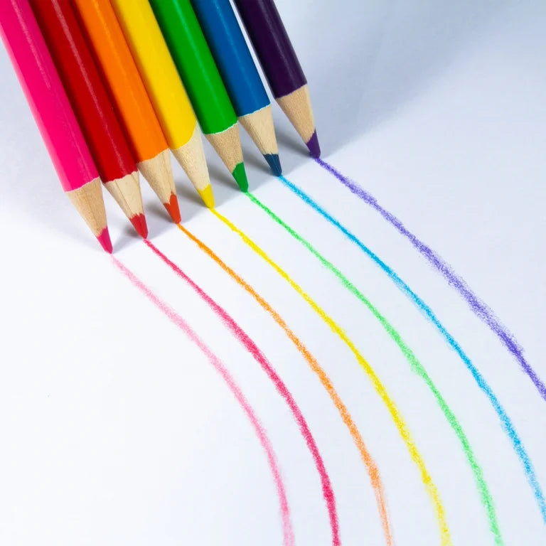 Piano Premium Real Wood Color Pencils ( Set of 12 ) Colors Full Size - Ghosia Mall's