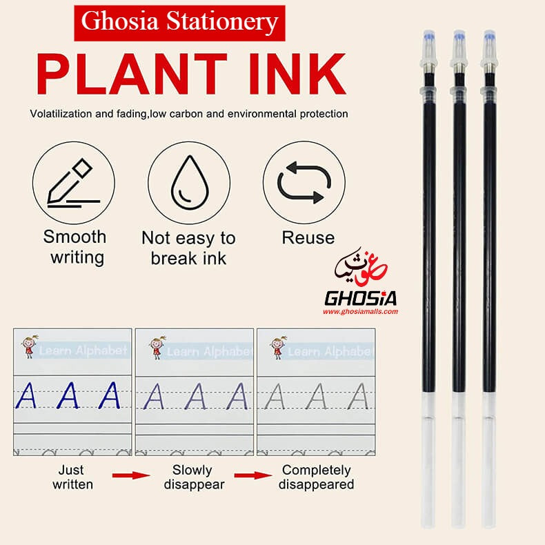 4 in 1 Magic Practice Copybook for Kids – 4 Reusable Writing Practice Book with Magical Pen - Ghosia Mall's