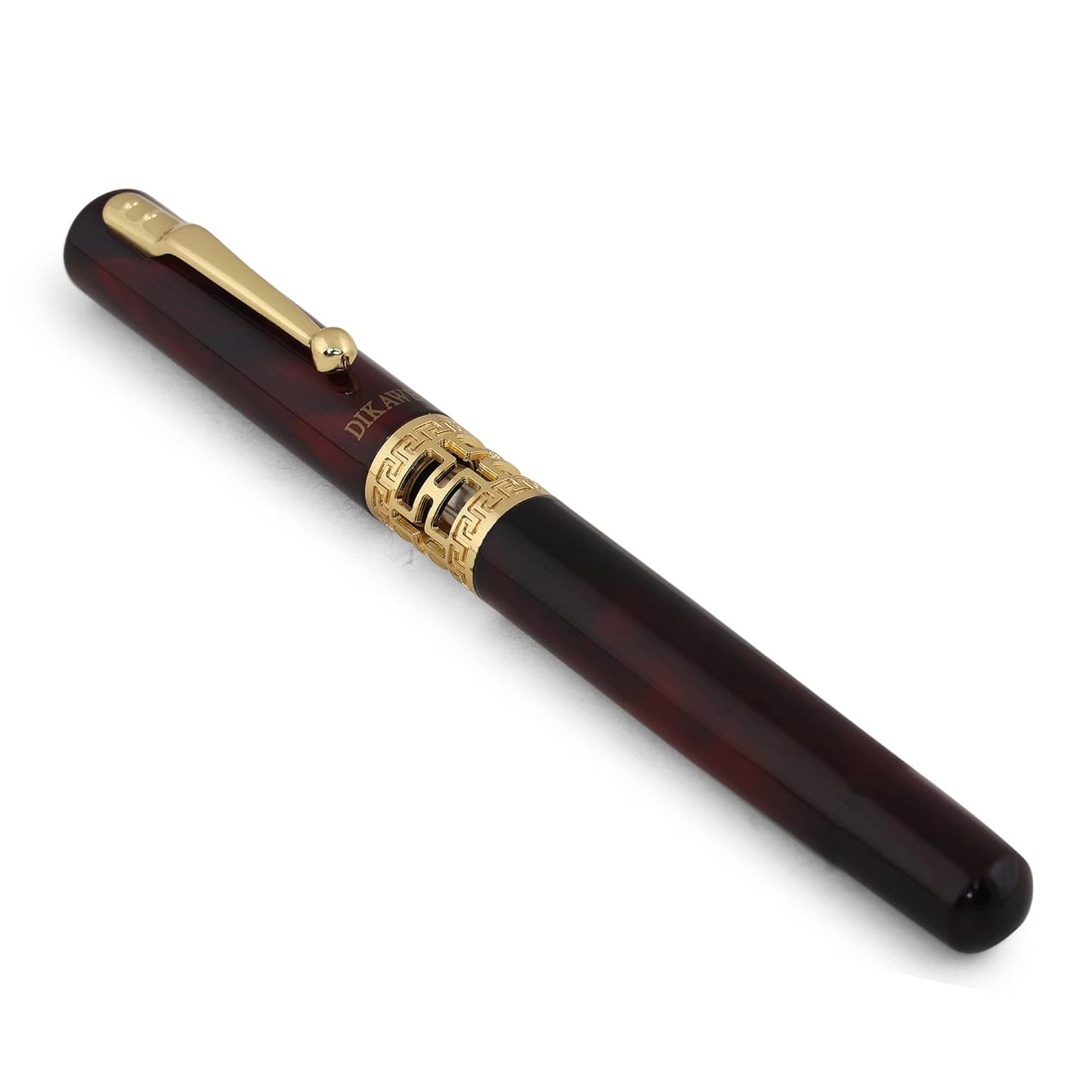 DIKAWEN Luxurious Metal Branded Fountain Pen Fine Nib Beautiful Carved Fountain Pen - Ghosia Mall's