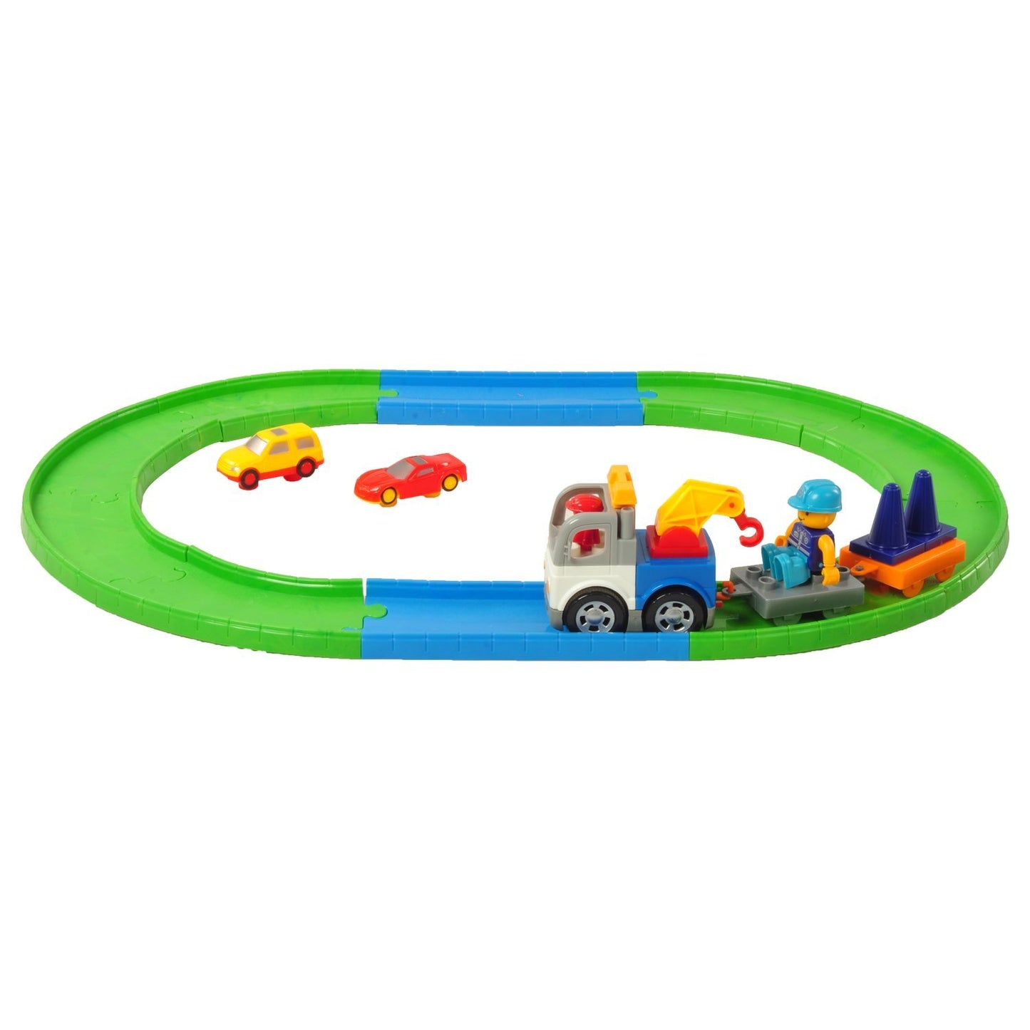 Blocks Train Track for Kids Building Block Train Playset with 30 Pcs, Battery Operated Toy Birthday Gift for Kids - Ghosia Mall's