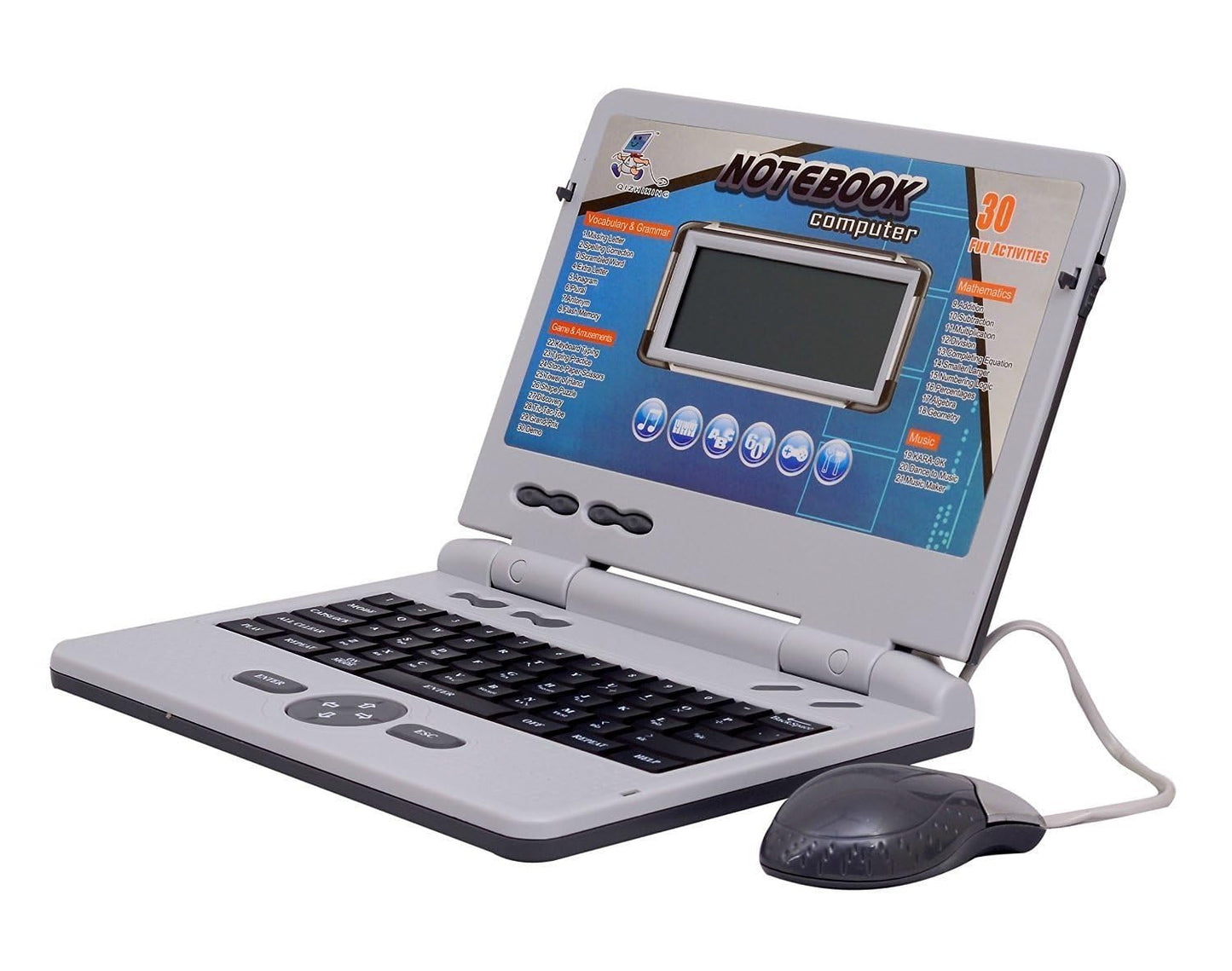 40 Activities English Learner Kids Digital Notebook Educational Laptop with Mouse (40 Activities Laptop) - Ghosia Mall's