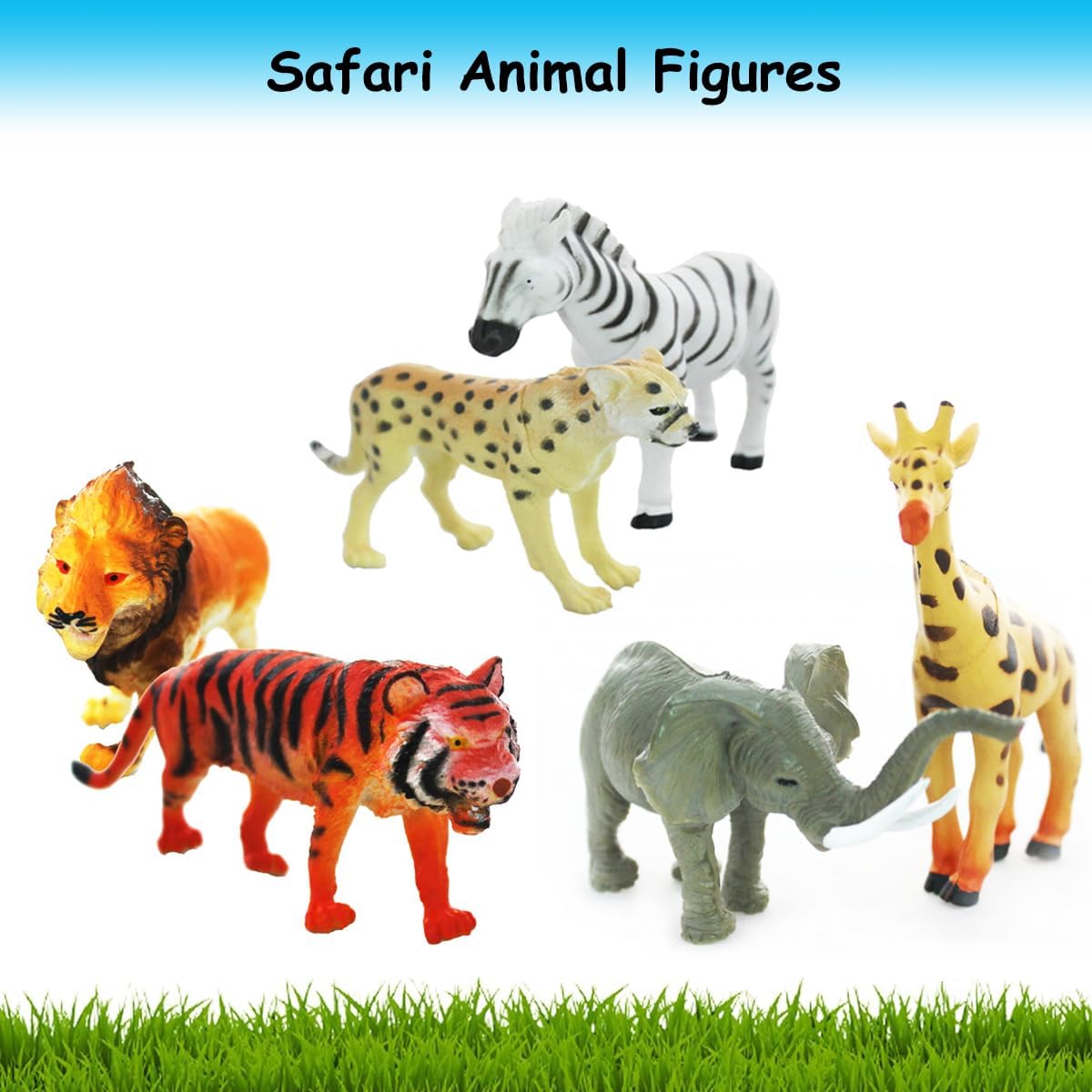 Jungle Animal Figurines Set for Kids – Durable & Realistic Toys - Ghosia Mall's