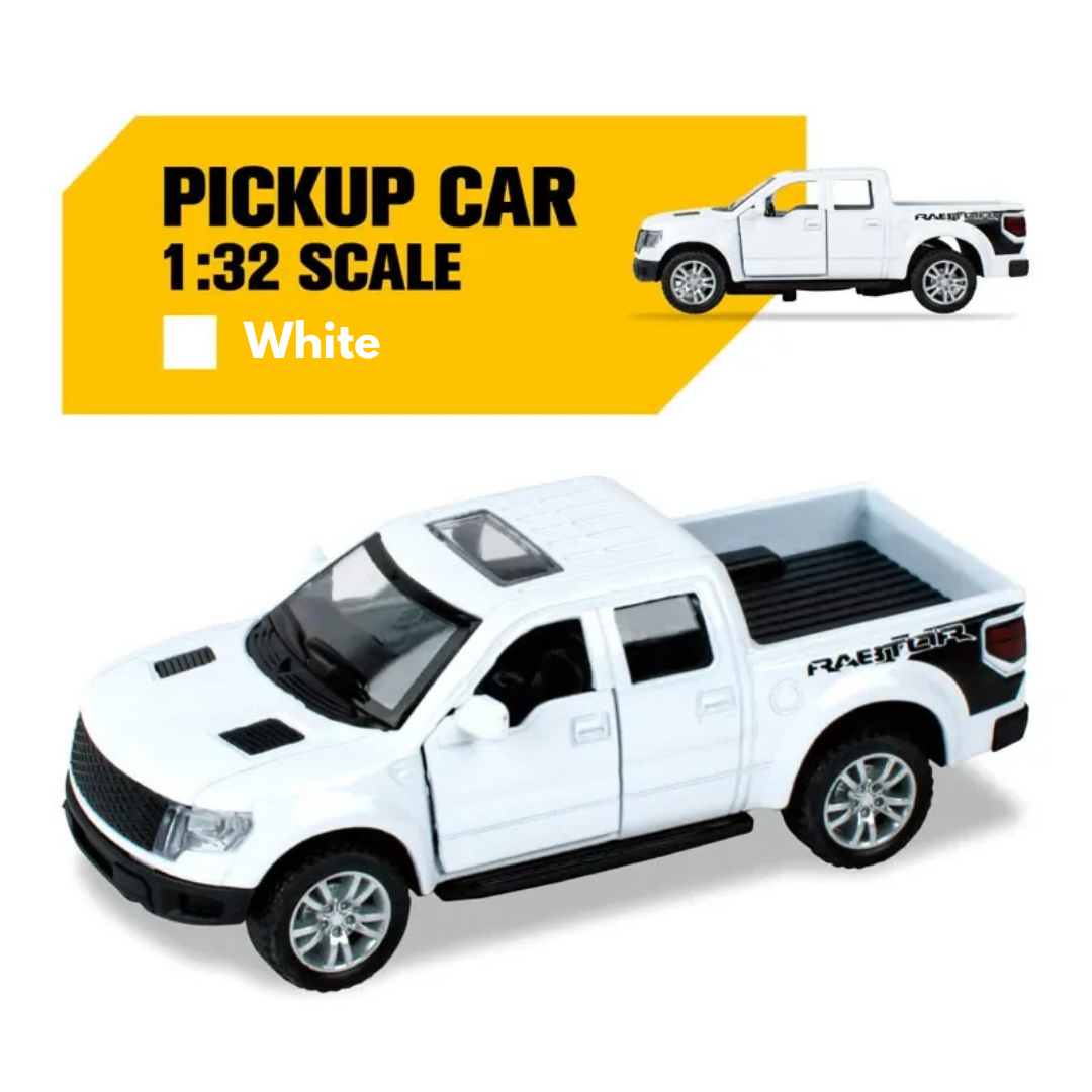 Alloy Die Cast Metal Pickup Off Road Model Toy Simulation Car Sound Light Pull Back Toys Car For Children - Ghosia Mall's