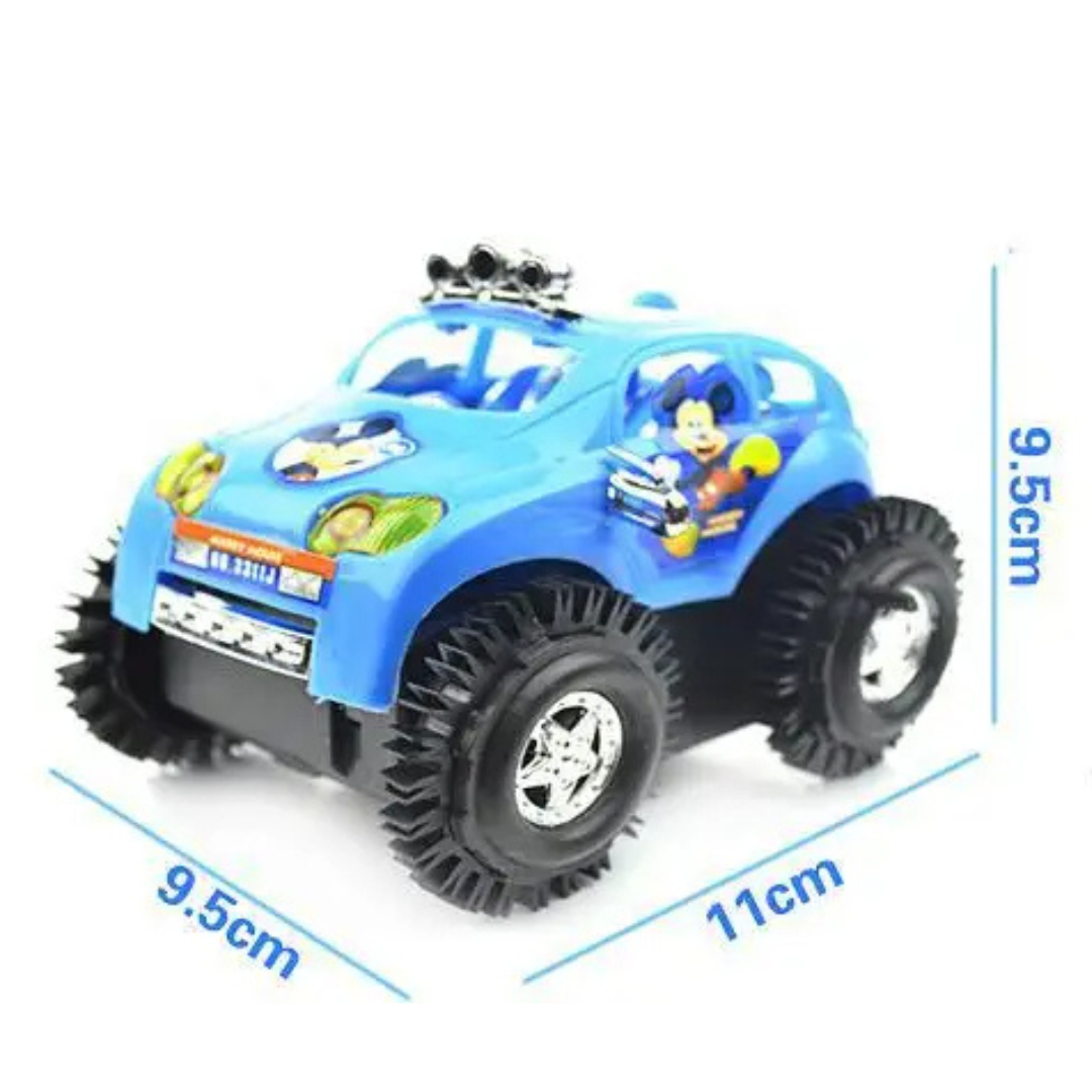 Disney Themed Musical Toy Car for Kids – 360° Flip Stunt & Flashing Lights – Perfect Gift for Toddlers - Ghosia Mall's