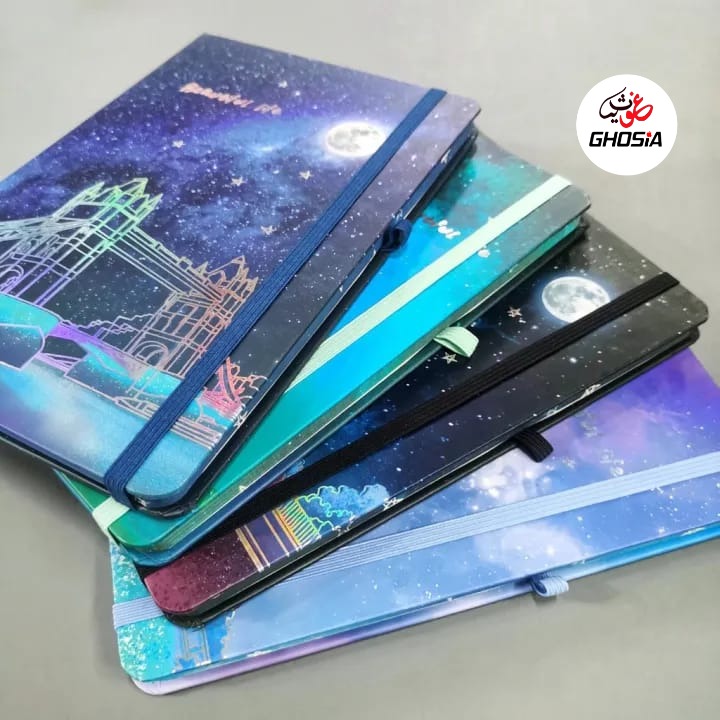 Beautiful Life Dark Galaxy Themes Diary Hard cover Diary A6 Size Travel Pocket Diary With Beautiful Cover - Ghosia Mall's