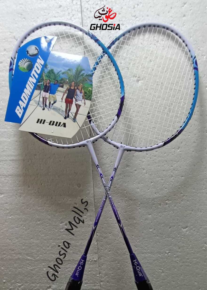 Hi Qua 8600 Badminton Racket Pair with Beautiful Color Bag - Ghosia Mall's
