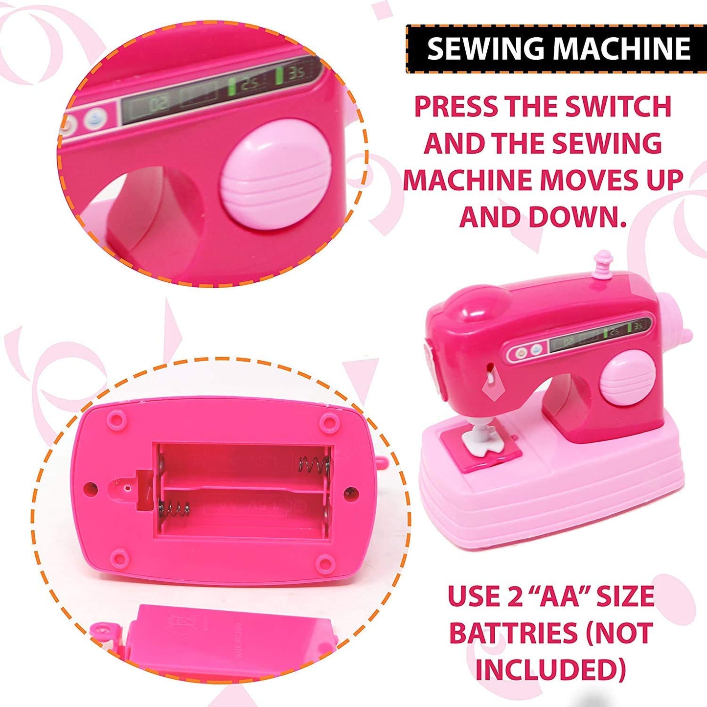 4 in 1 Mini Household Appliances Toys Set for Kids Cute Princess Barbie Theme Dream House Appliances - Ghosia Mall's