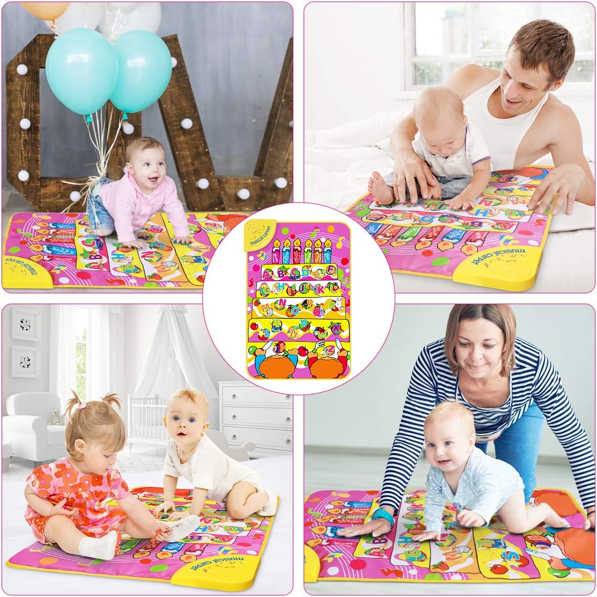 Learning English Mat Educational Toy Learning Musical Mat Battery Operated Musical English Carpet - Ghosia Mall's